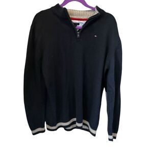 Tommy Hilfiger Boys XL navy blue  V-Neck Pullover Sweater Casual‎